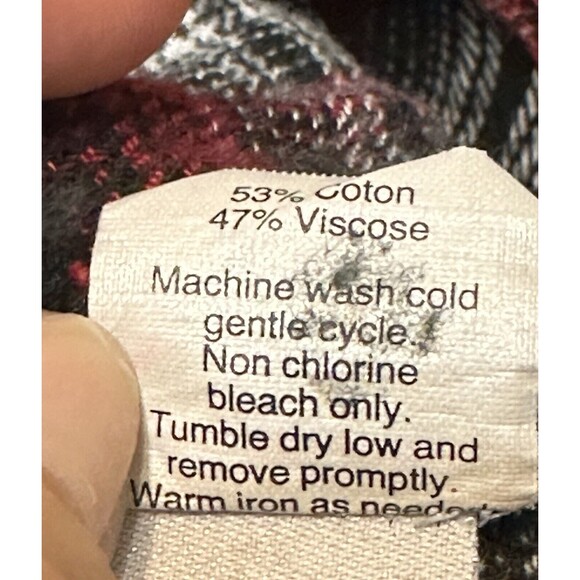 Madewell Size M Courier Grunge Plaid Flannel ShirtDress Pockets Boho Fall - Picture 12 of 12